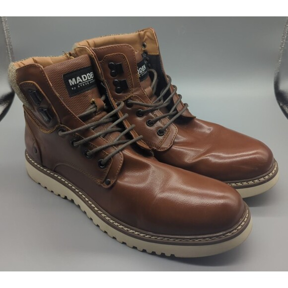 Madden Delwar Boots Men\'s Sz 10.5 M Cognac Sophisticated Casual Industrial Edge main image 5